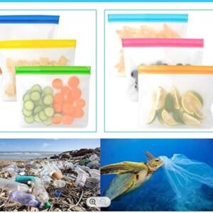 Reusable Food Storage Bags – Eco-Friendly & Leakproof