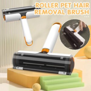 Reusable Pet Hair Removal Roller – Washable Fur Cleaner for Sofa, Bed & Clothes