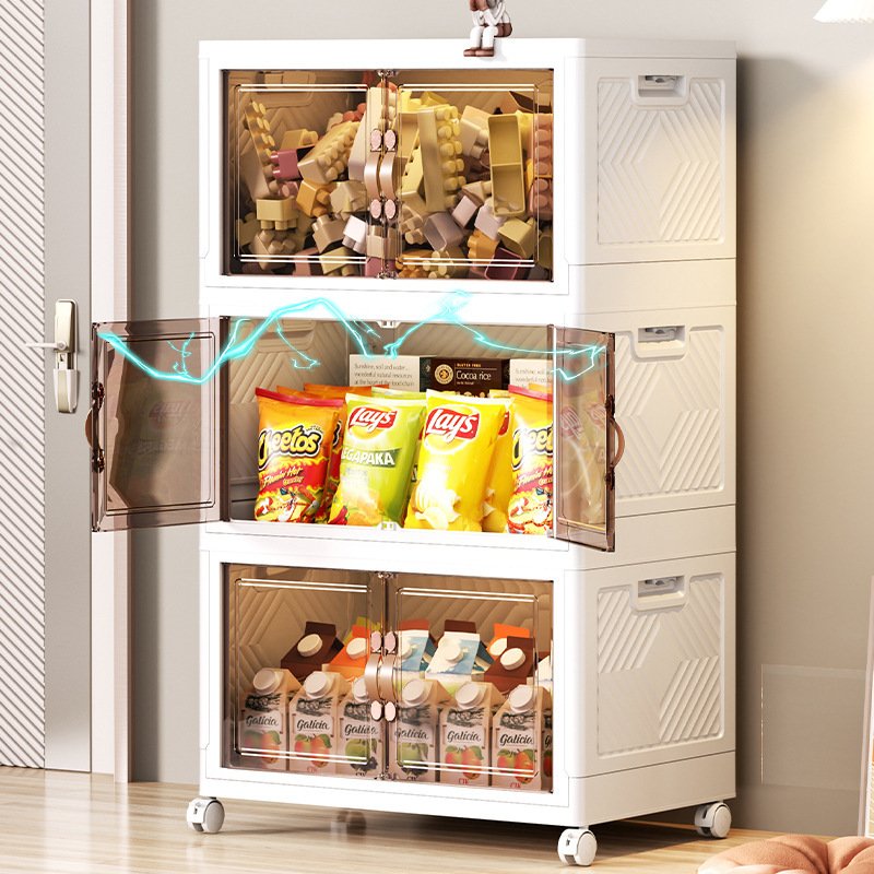 Foldable Installation-Free Storage Cabinet | Space-Saving Storage Box with Doors for Home & Office - Image 9