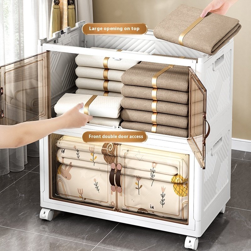 Foldable Installation-Free Storage Cabinet | Space-Saving Storage Box with Doors for Home & Office - Image 7