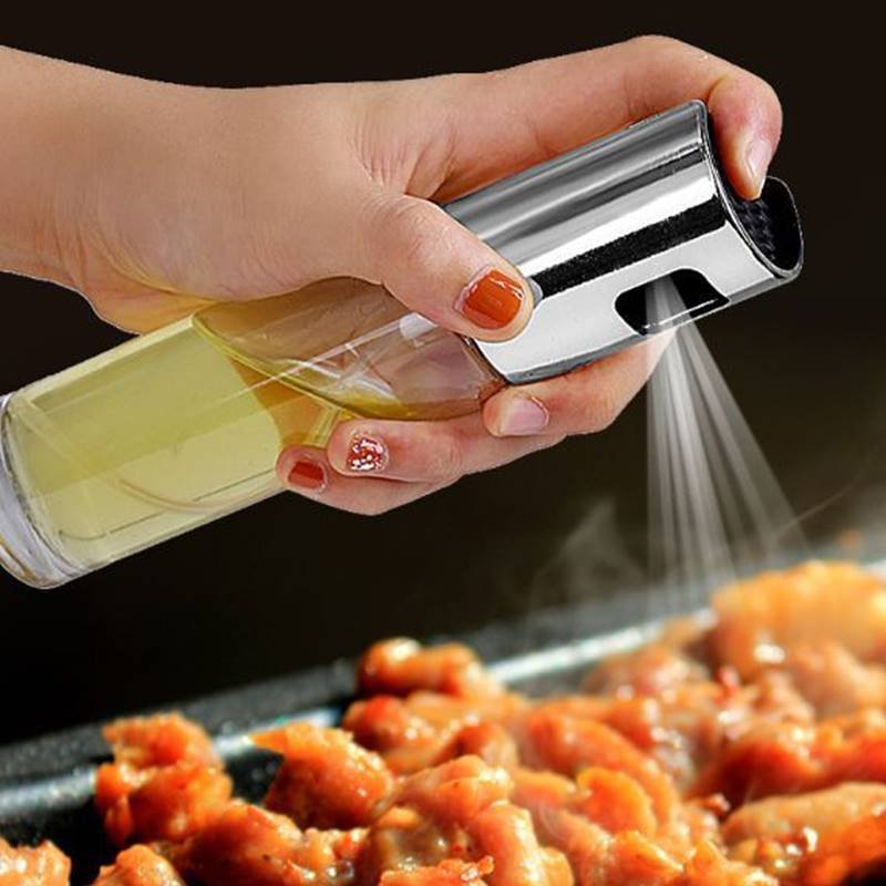 Oil Spray Bottle for Cooking & BBQ | Leakproof Push-Type Olive Oil & Vinegar Sprayer - Image 4