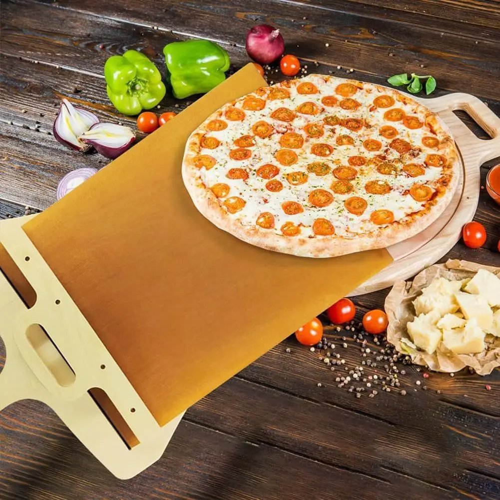 Kitchen Gadgets Sliding Shovel & Cutting Board – Non-Stick, Easy Transfer & Serve Tool”