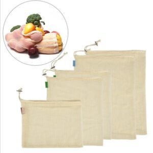 Reusable Eco-Friendly Kitchen Storage Bags | Cotton & Linen, Washable, Odor-Proof & Plastic-Free