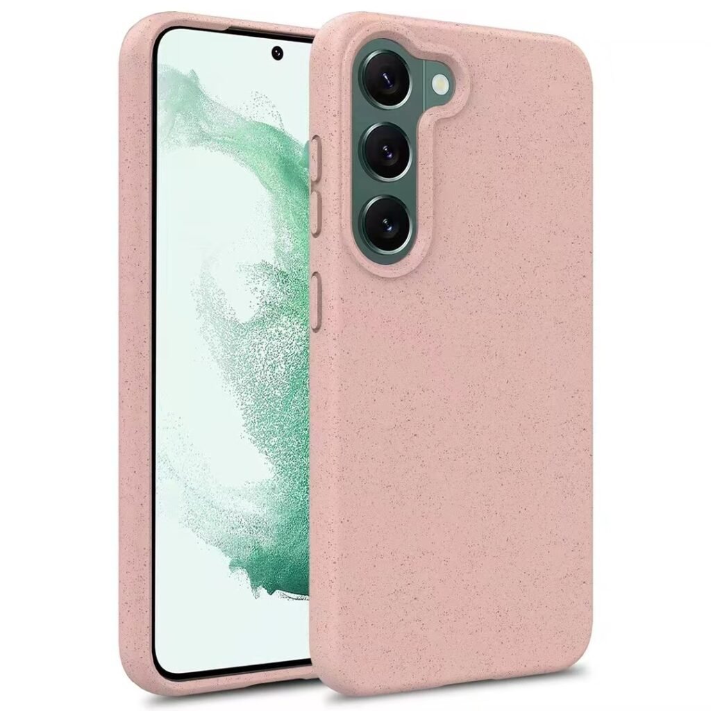 Wheat Straw Phone Case eco friendly biodegradable shockproof Samsung S23 protective cover sustainable phone case