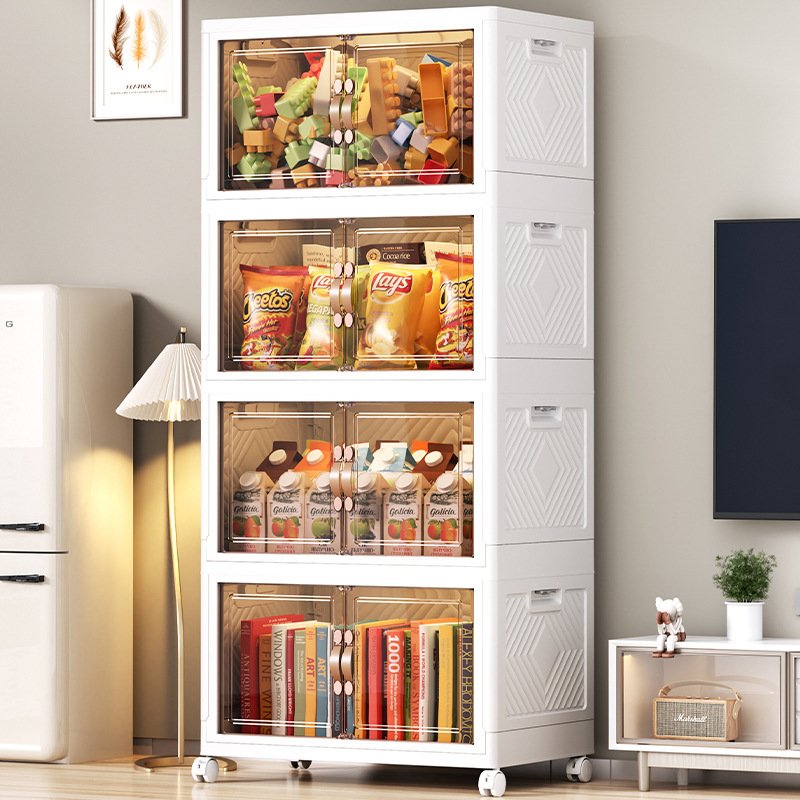 Foldable Installation-Free Storage Cabinet | Space-Saving Storage Box with Doors for Home & Office - Image 5