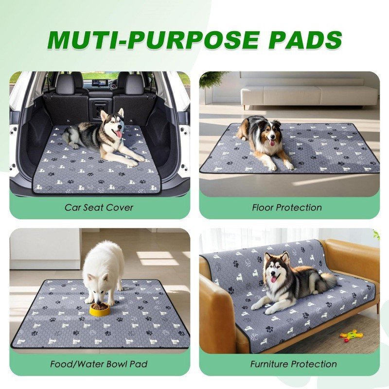 Reusable Pet Pee Pads – Machine-Washable, Indoor Potty Training Mat - Image 4