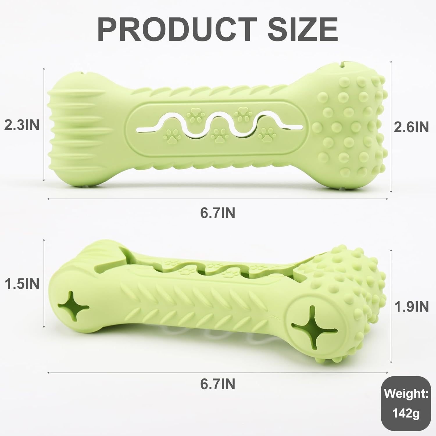 Durable Dog Chew Toy – Bone Shape for Aggressive Chewers, Cleans Teeth & Massages Gums - Image 5