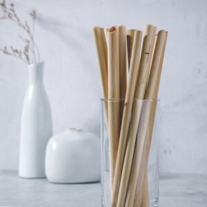 20cm Reusable Bamboo Drinking Straw | Eco-Friendly & Biodegradable, Plastic-Free