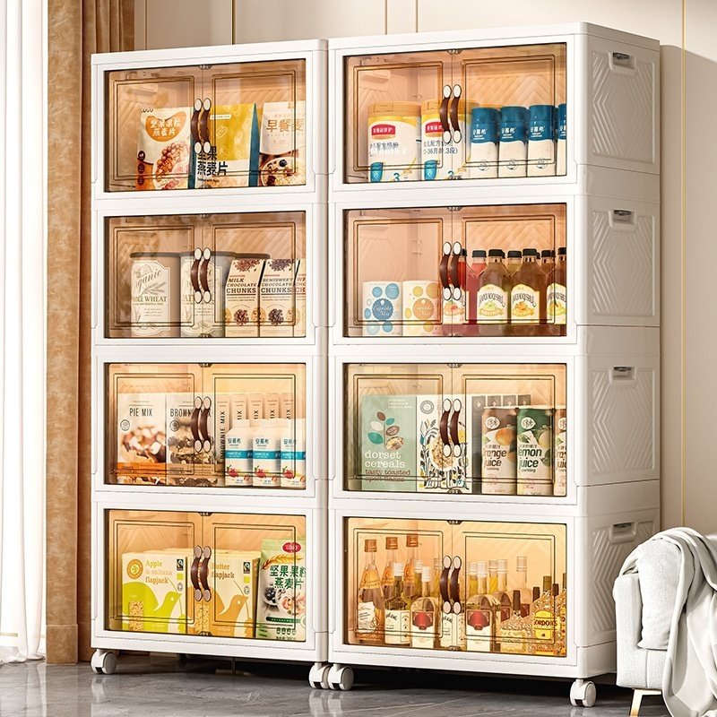 Foldable Installation-Free Storage Cabinet | Space-Saving Storage Box with Doors for Home & Office