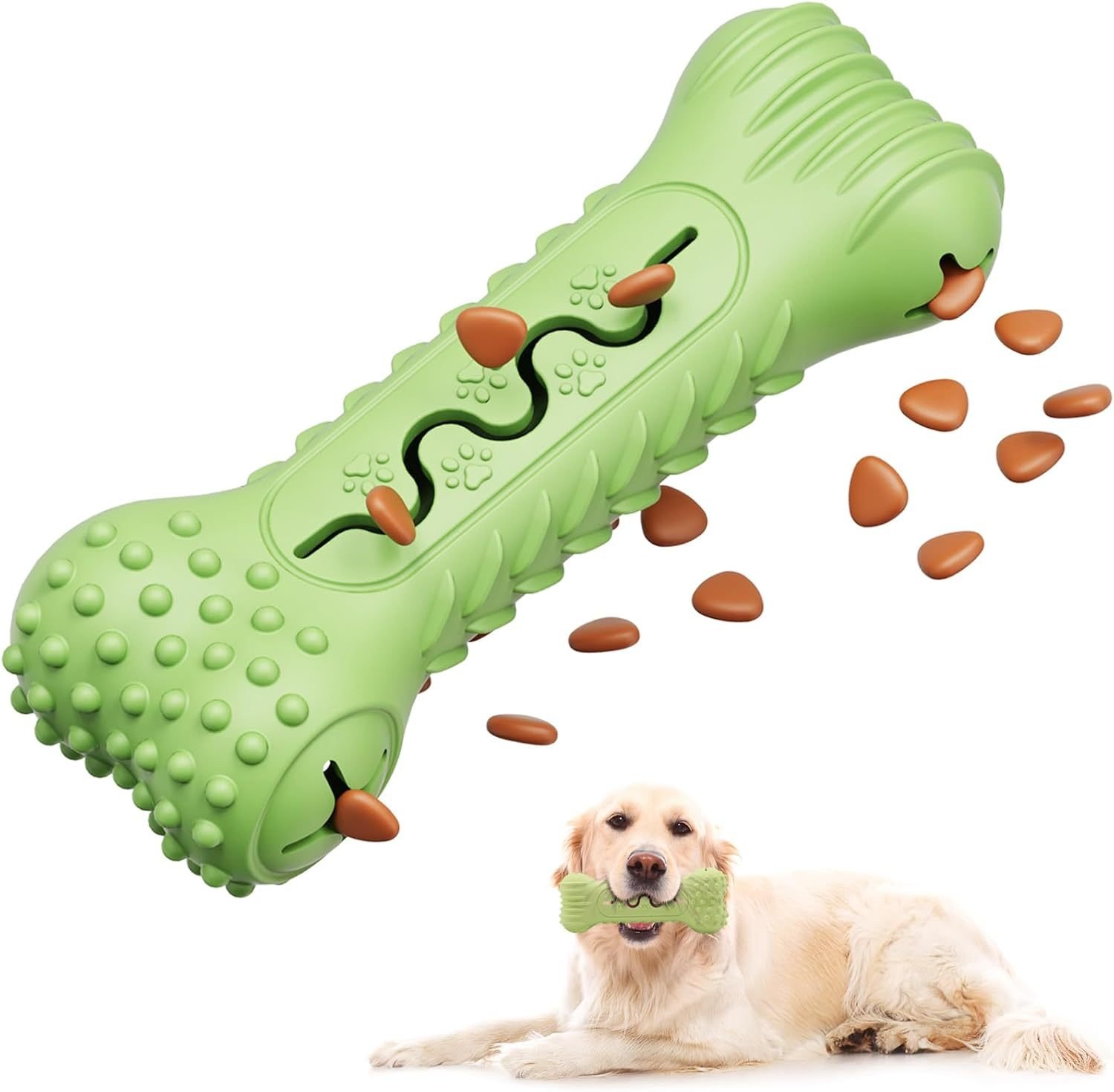 Durable Dog Chew Toy – Bone Shape for Aggressive Chewers, Cleans Teeth & Massages Gums - Image 4