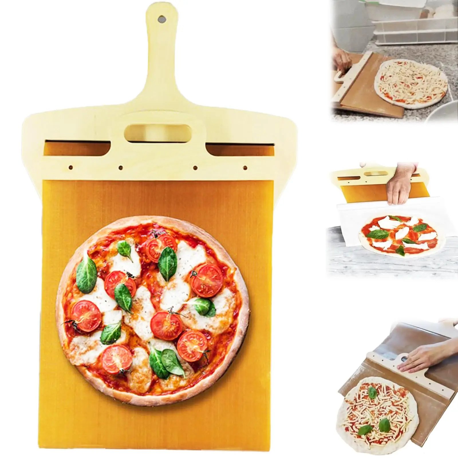 Kitchen Gadgets Sliding Shovel & Cutting Board – Non-Stick, Easy Transfer & Serve Tool” - Image 3