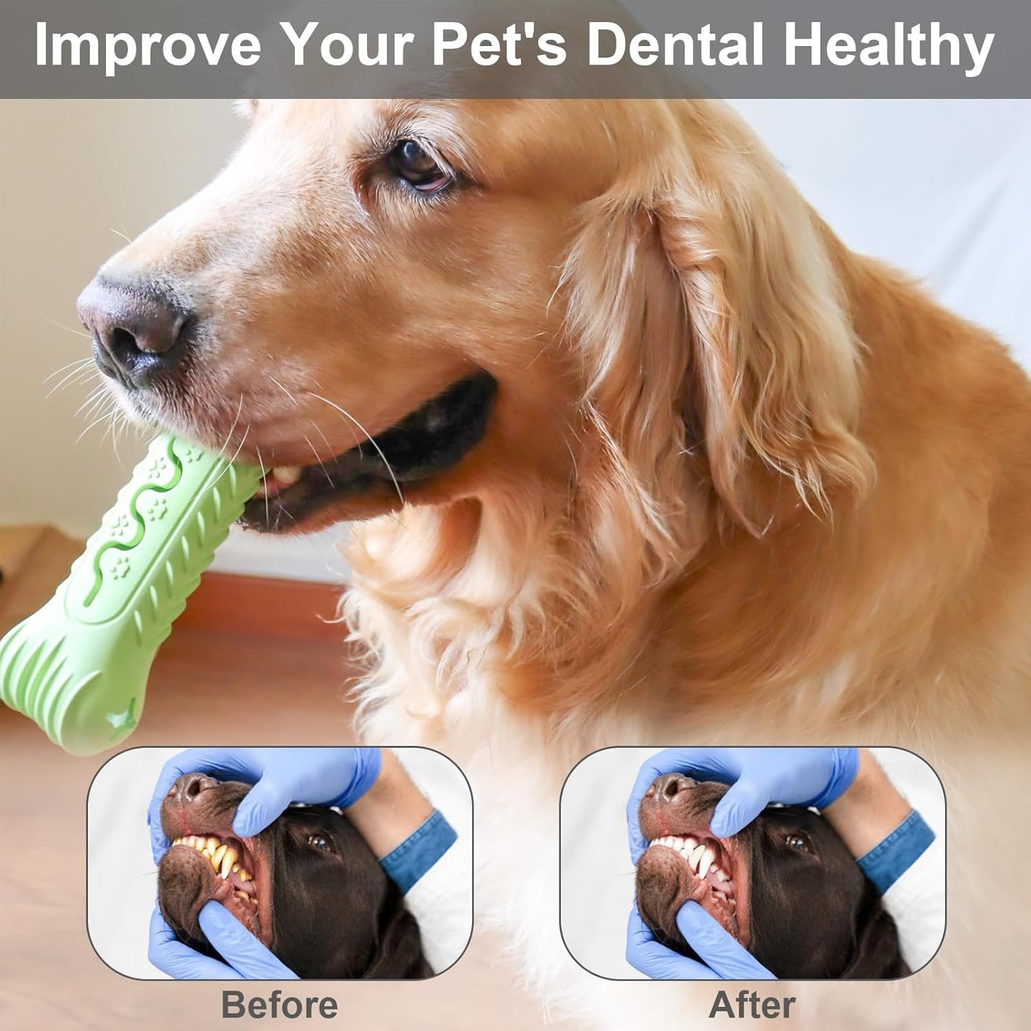 Durable Dog Chew Toy – Bone Shape for Aggressive Chewers, Cleans Teeth & Massages Gums - Image 8