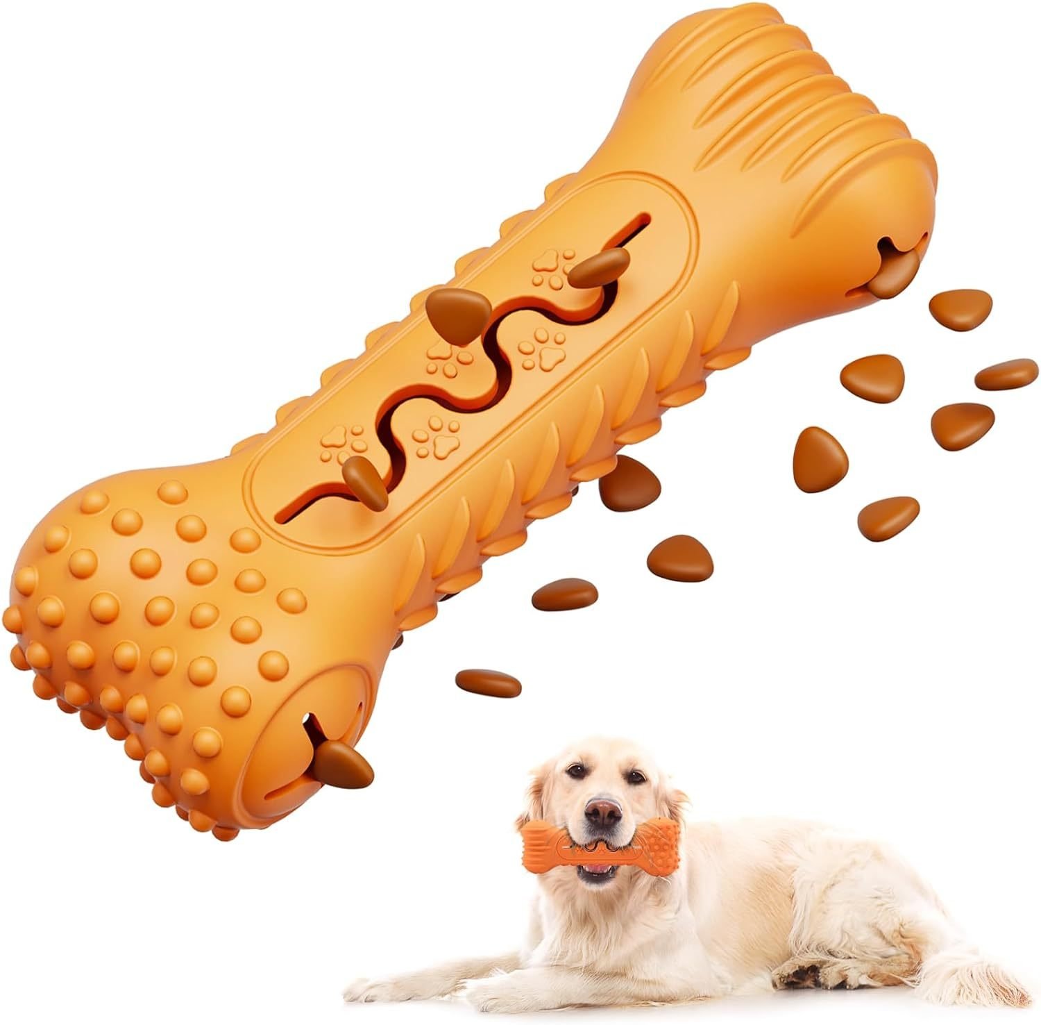 Durable Dog Chew Toy – Bone Shape for Aggressive Chewers, Cleans Teeth & Massages Gums - Image 3
