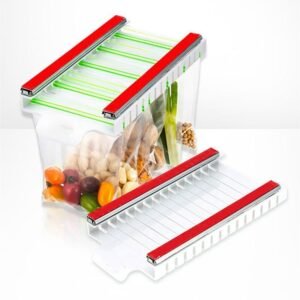 Hanging Food Storage Bag Holder | Kitchen Zip Bag Organizer Rack, Space-Saving & Eco-Friendly