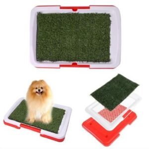Dog Potty Training Pad – 3-Layer Grass Mat for Puppies & Small Dogs Indoor