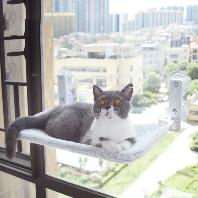 Cat Window Hammock with Suction Cups - Heavy Duty Sunbathing Cat Bed - Image 7