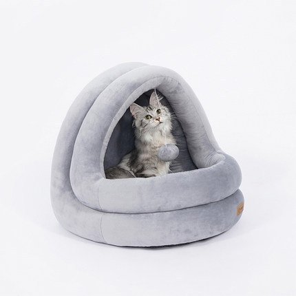 Luxury Cat Bed House for Indoor Cats – Soft Plush Kitten Sofa - Image 4