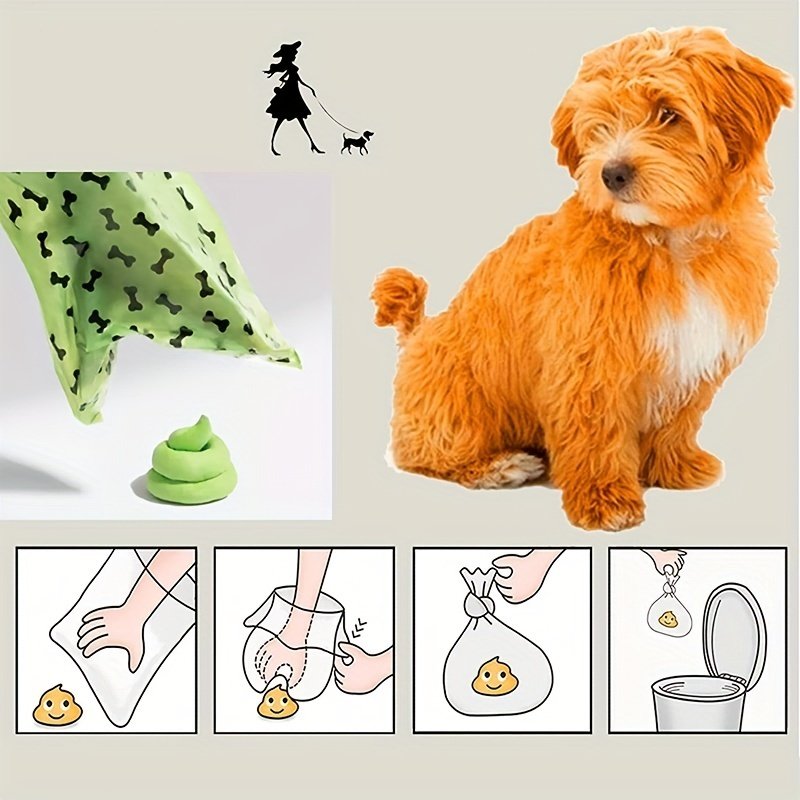 Dog Litter Bags Biodegradable – Leak-Proof Pet Cleanup Bags for Outdoor Walks | 15 Rolls - Image 4