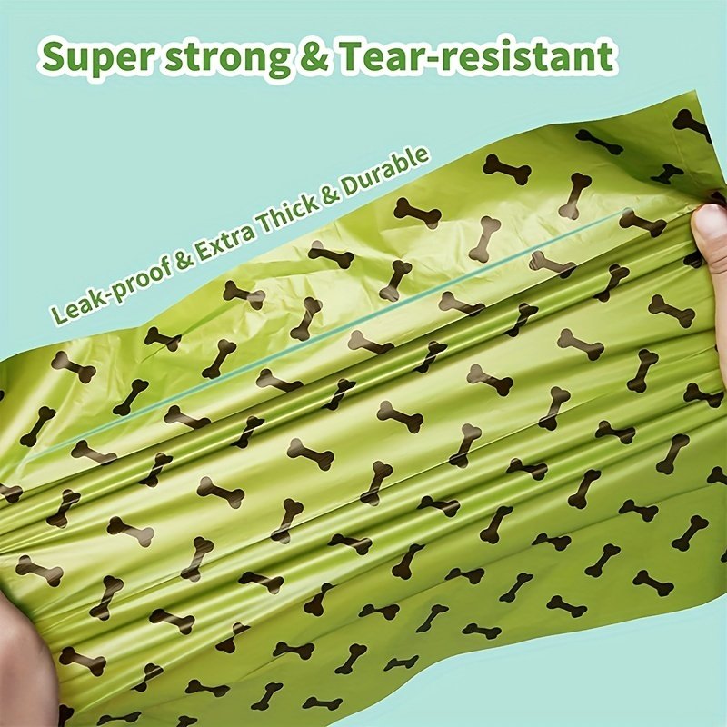 Dog Litter Bags Biodegradable – Leak-Proof Pet Cleanup Bags for Outdoor Walks | 15 Rolls - Image 3