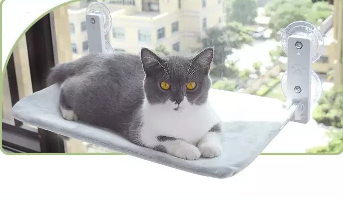 Cat Window Hammock with Suction Cups - Heavy Duty Sunbathing Cat Bed - Image 5