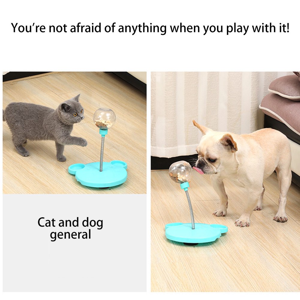 Self-Playing Cat Toy - Interactive Tumbler Treat Dispenser, Swing Feeder Puzzle Toys for Cat Playing & Slow Feeding - Image 6