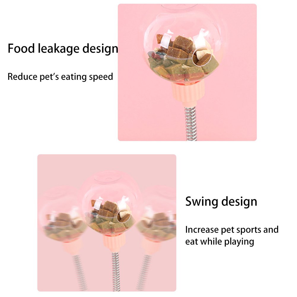 Self-Playing Cat Toy - Interactive Tumbler Treat Dispenser, Swing Feeder Puzzle Toys for Cat Playing & Slow Feeding - Image 7